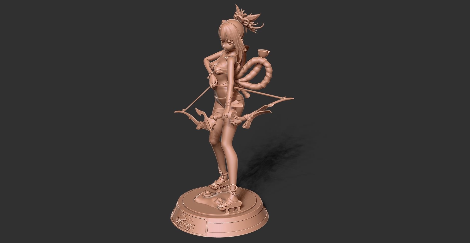 Archer Yoimiya - Genshin Impact Fanart 3D print model_20