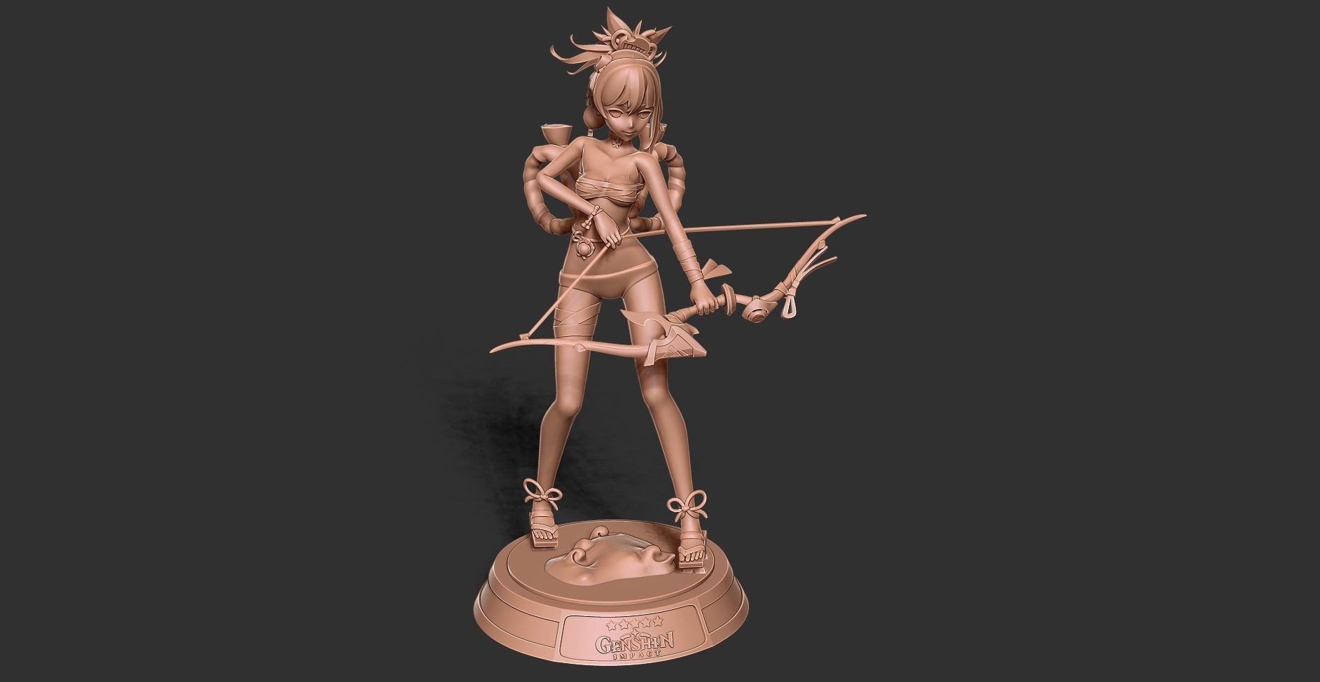 Archer Yoimiya - Genshin Impact Fanart 3D print model_18