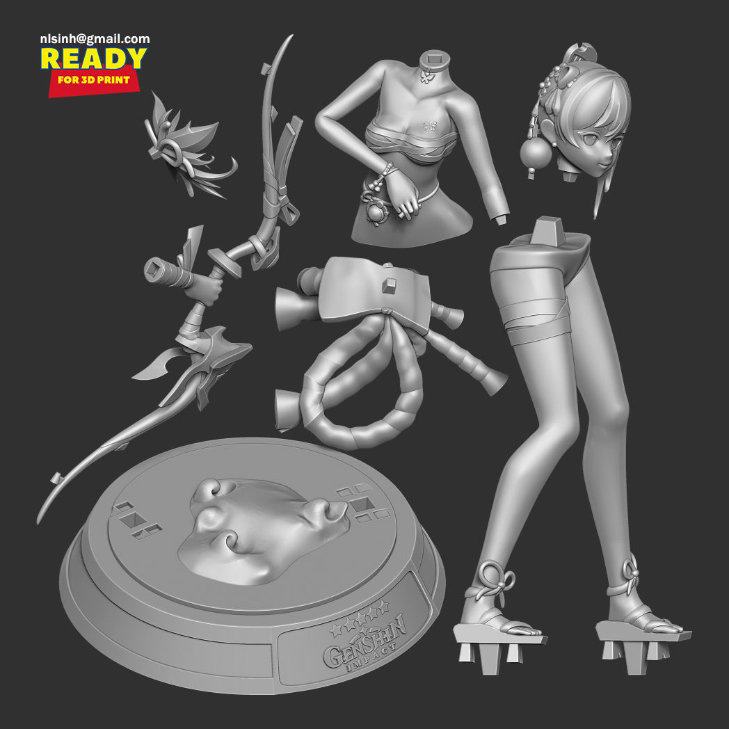Archer Yoimiya - Genshin Impact Fanart 3D print model_2
