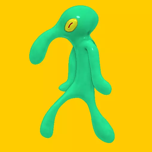 Squidward strong beauty  3D print model_0