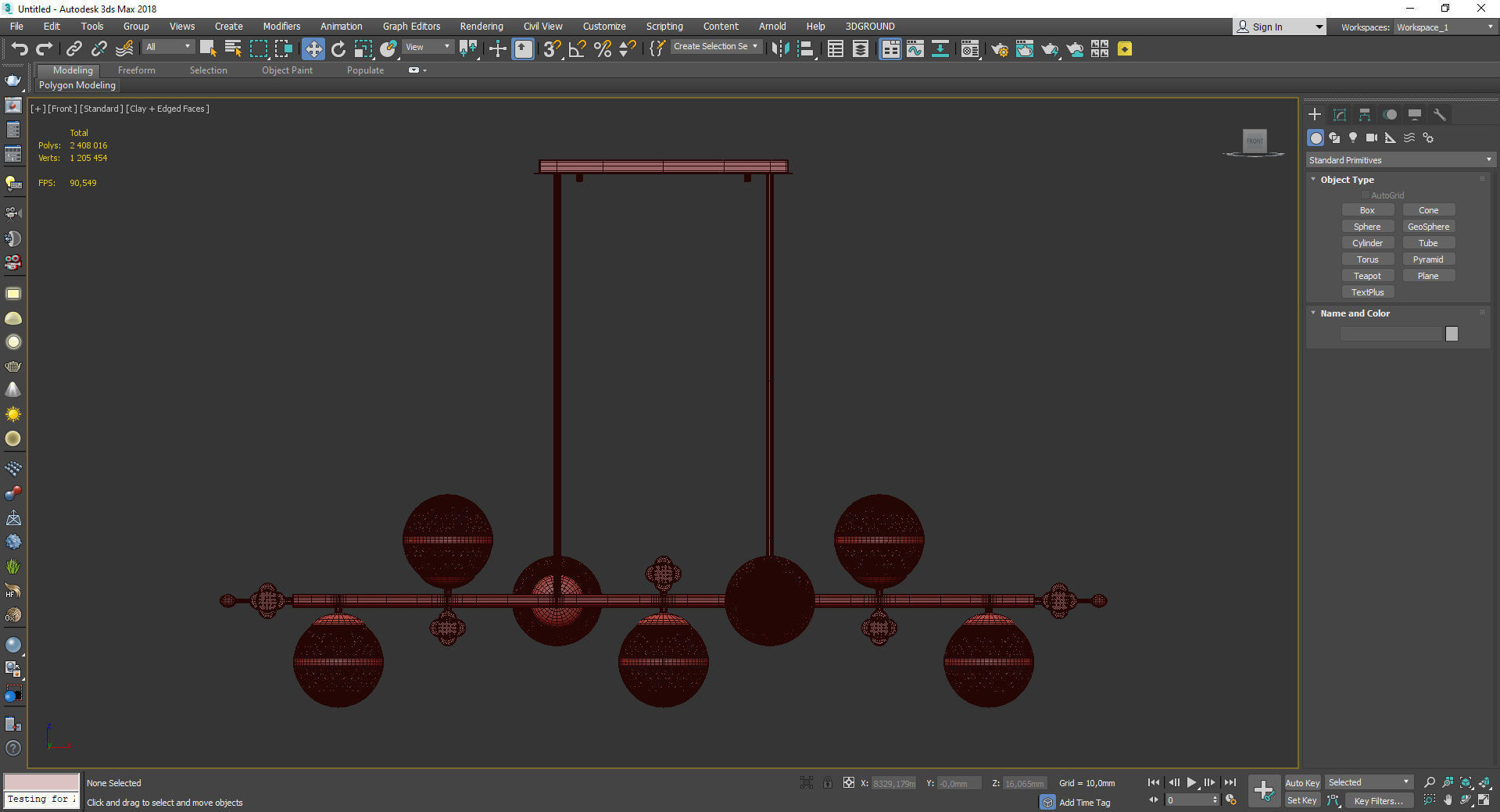 LUARA LONG Low-poly 3D model_4