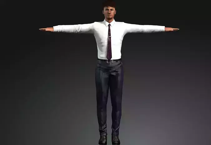 Male character with suit