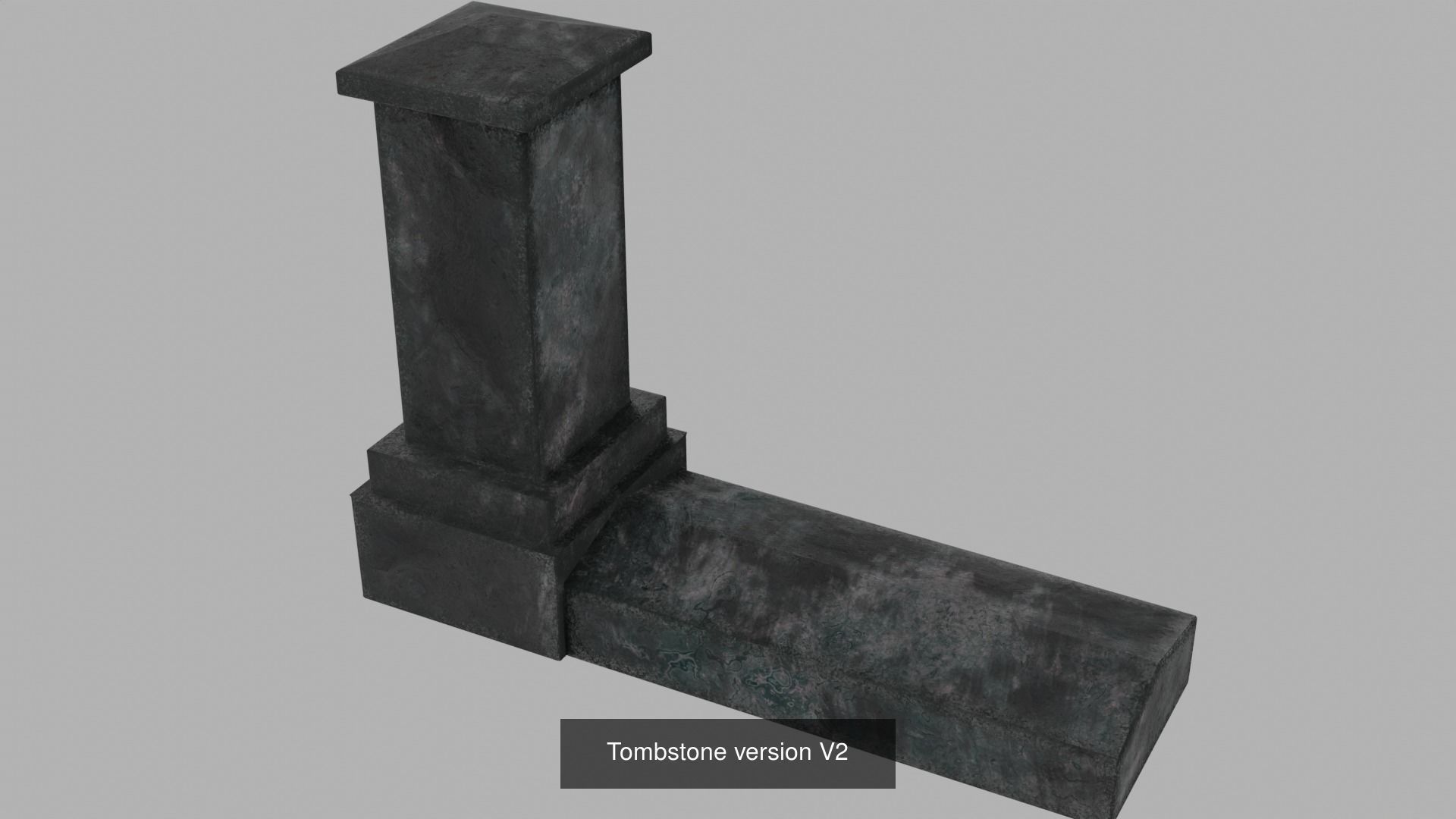 Grave stone set 3 3D Model Collection_8