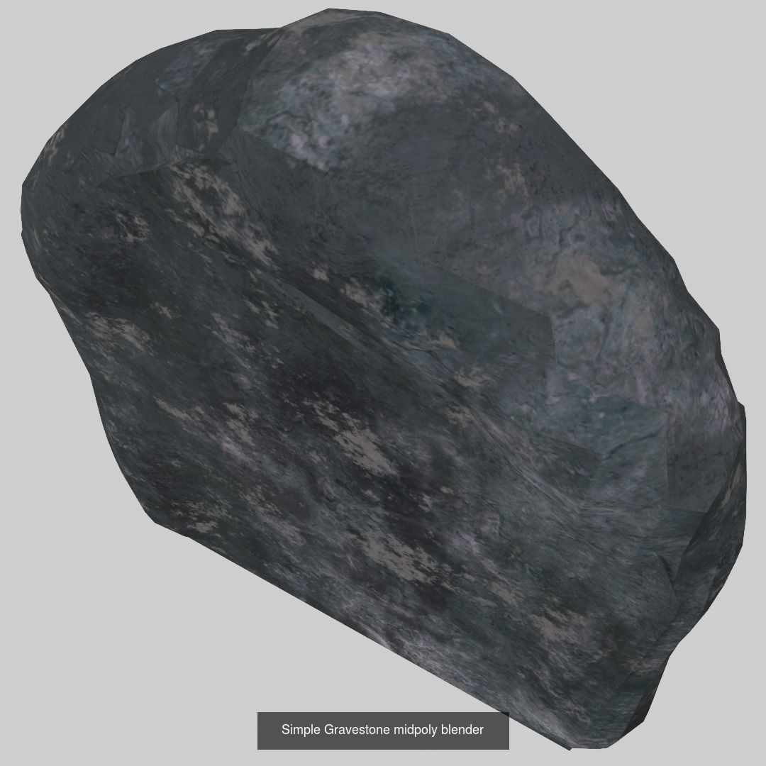 Grave stone set 3 3D Model Collection_14