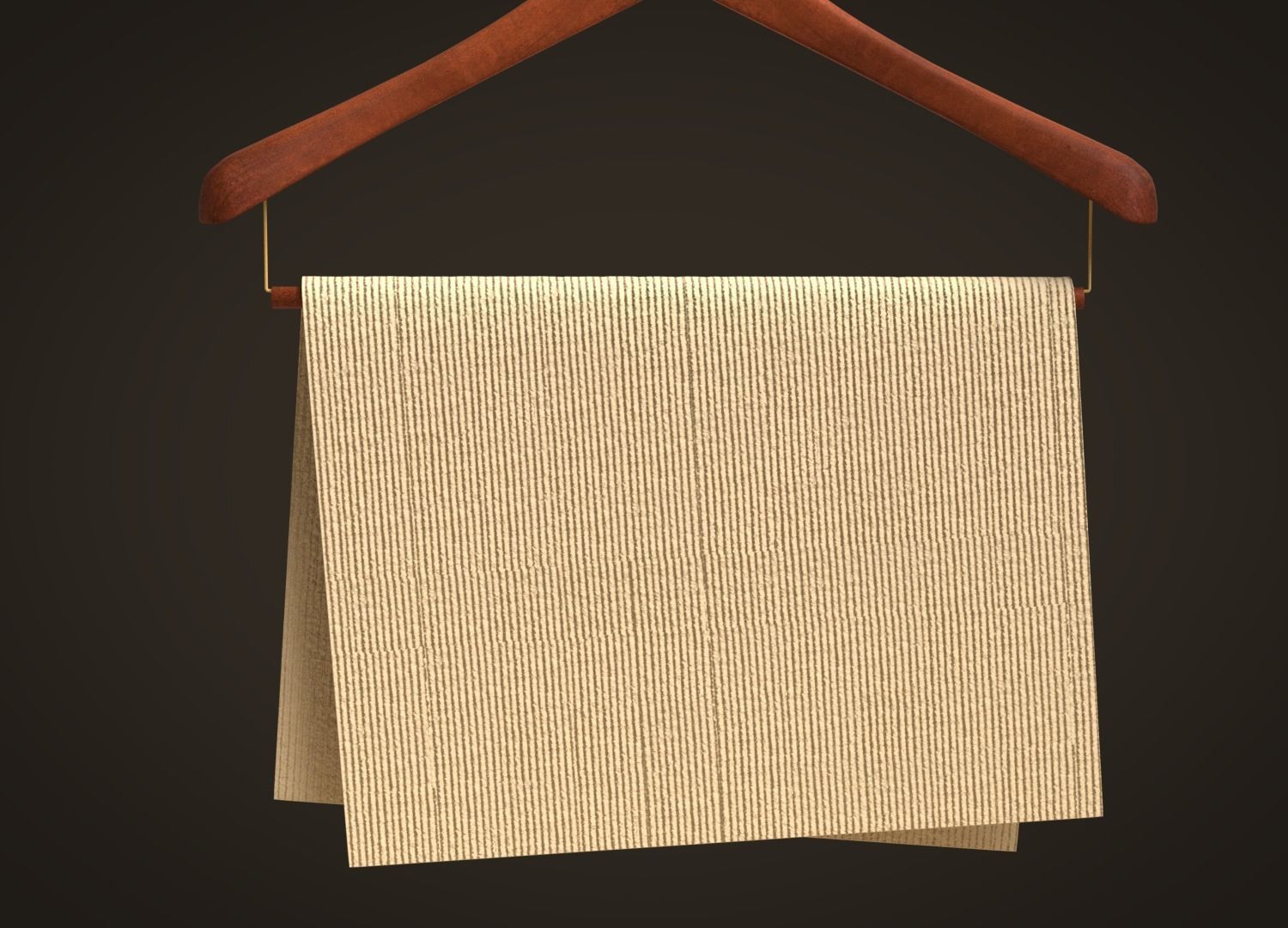 Cotton 14 Wale Corduroy Fabric 3D model_2