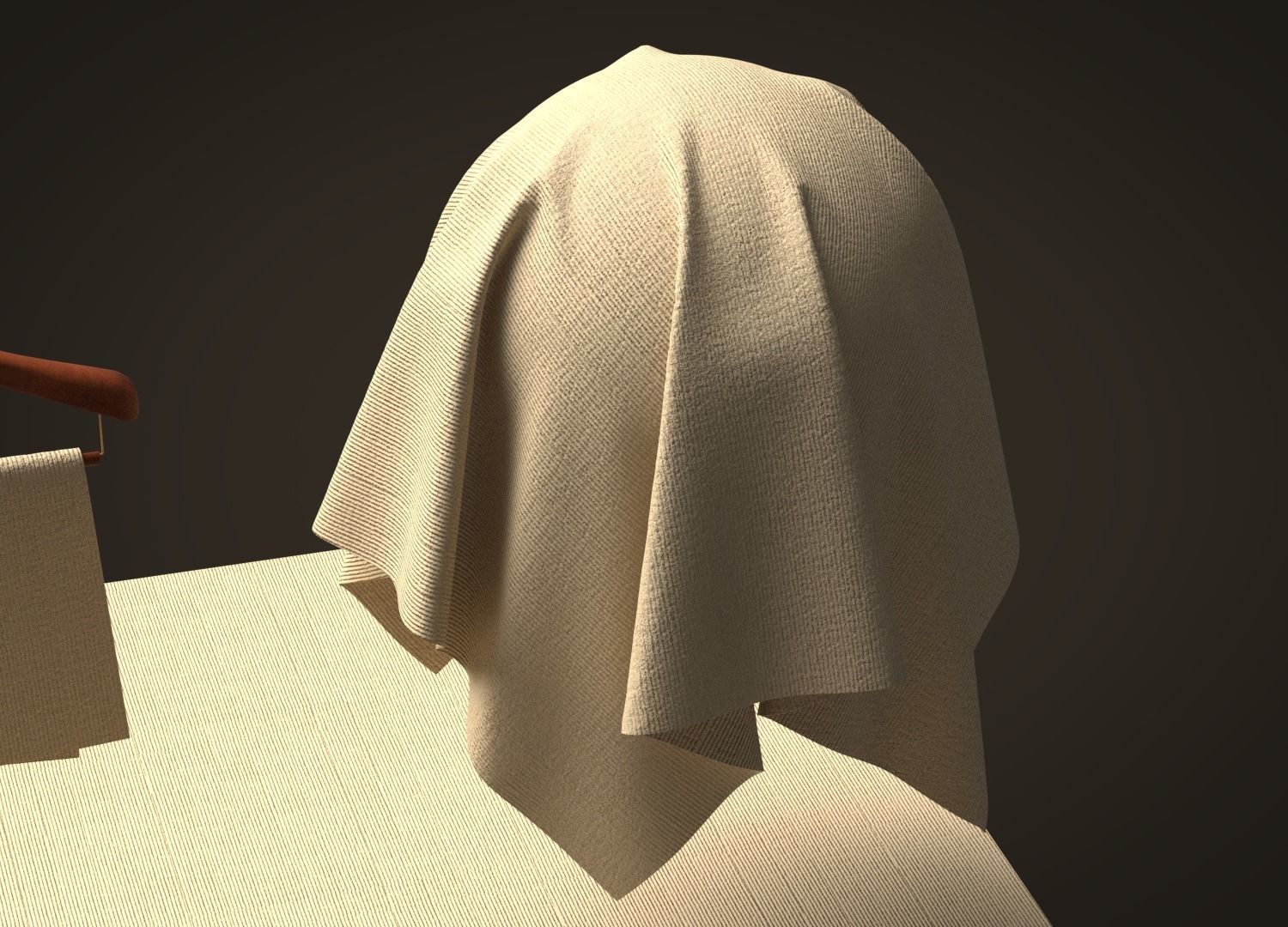 Cotton 14 Wale Corduroy Fabric 3D model_5