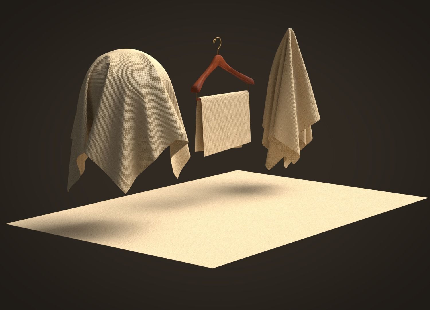 Cotton 14 Wale Corduroy Fabric 3D model_7