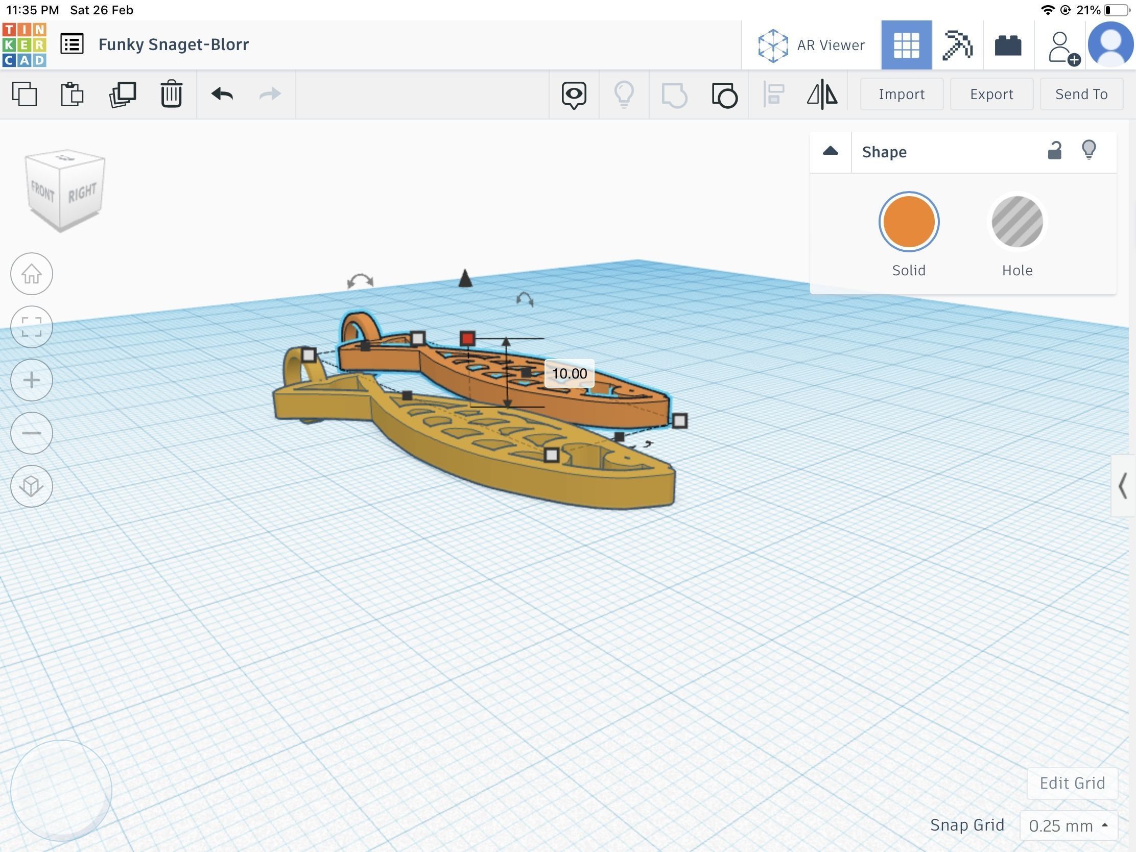 Fish pendant Stl 3D print model_4