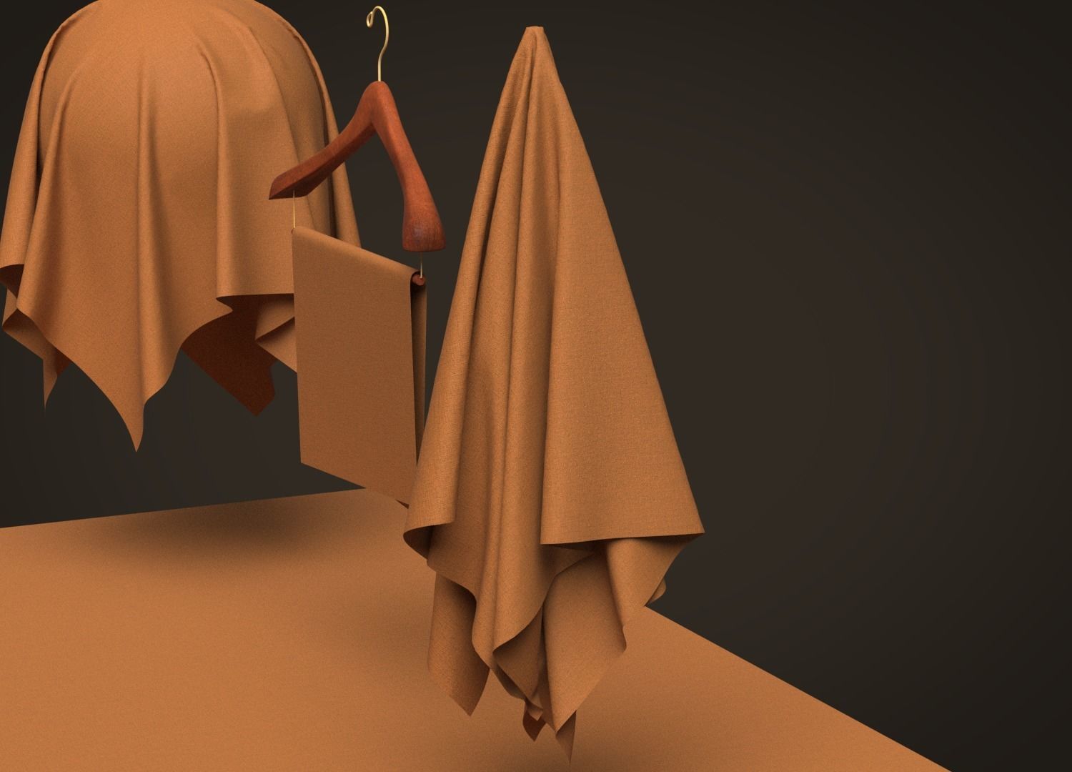 Cotton Chambray 40s Fabric 3D model_3