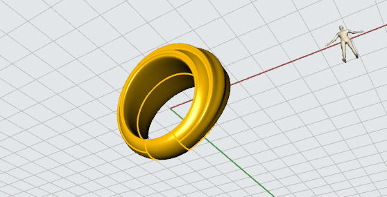 US 1 to 13 sizes BOMBE PROFILE RING STL VERIFIED 3D print model_6