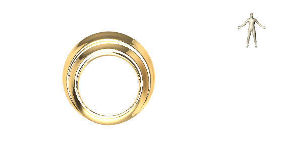 US 1 to 13 sizes BOMBE PROFILE RING STL VERIFIED 3D print model_2