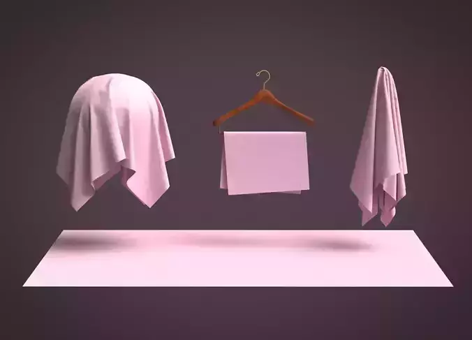 Cotton  Poplin 40s Fabric 3D model
