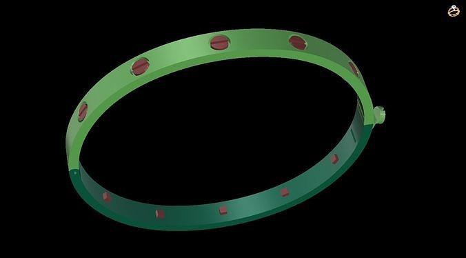 bracelet with dots 3D print model