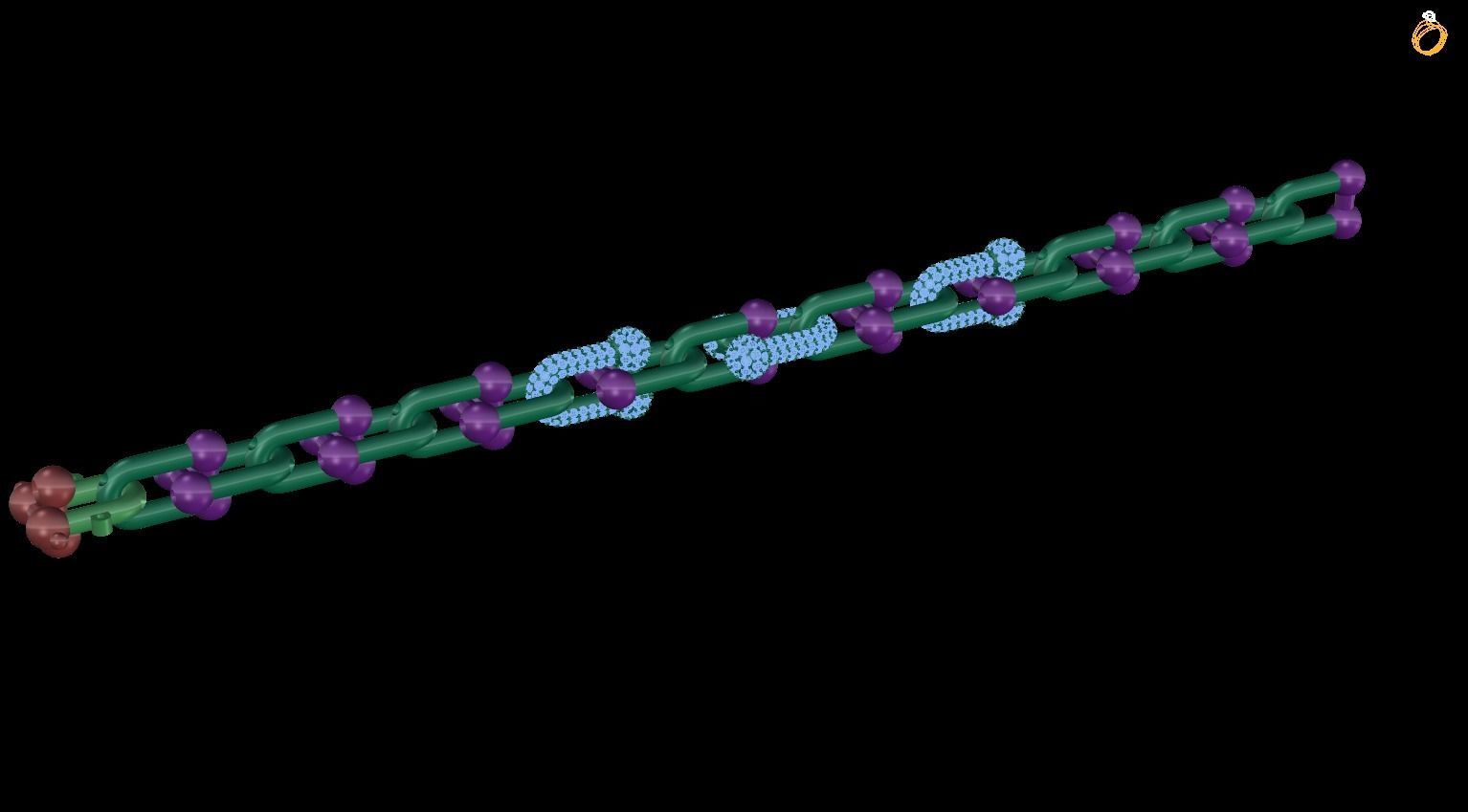 bracelet protein chain 3D print model_1
