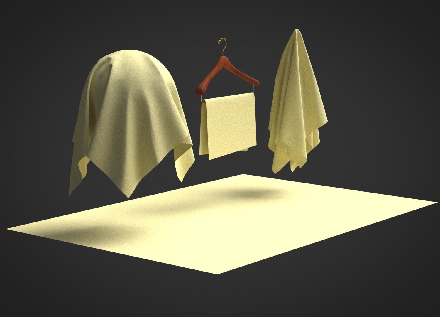 Cotton Stretch Poplin 40s Fabric 3D model_7