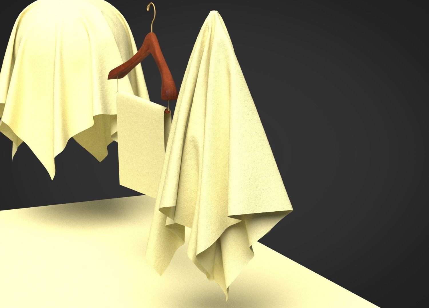 Cotton Stretch Poplin 40s Fabric 3D model_3