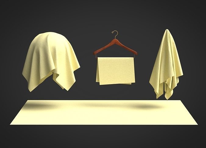 Cotton Stretch Poplin 40s Fabric 3D model