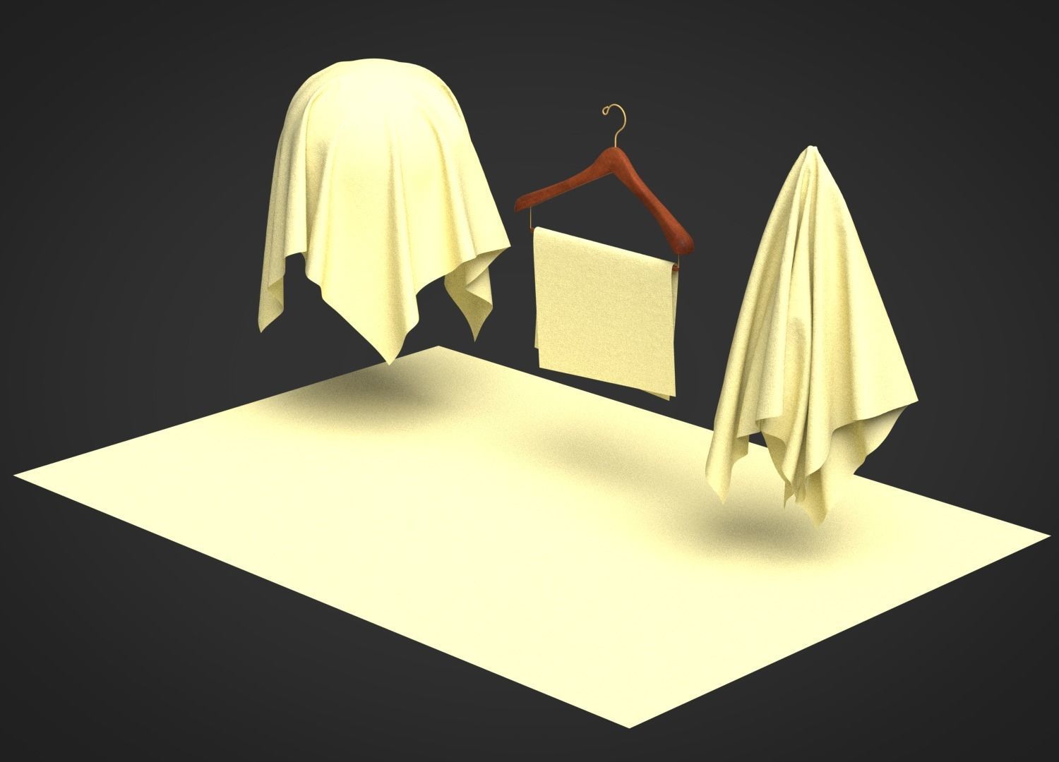 Cotton Stretch Poplin 40s Fabric 3D model_6