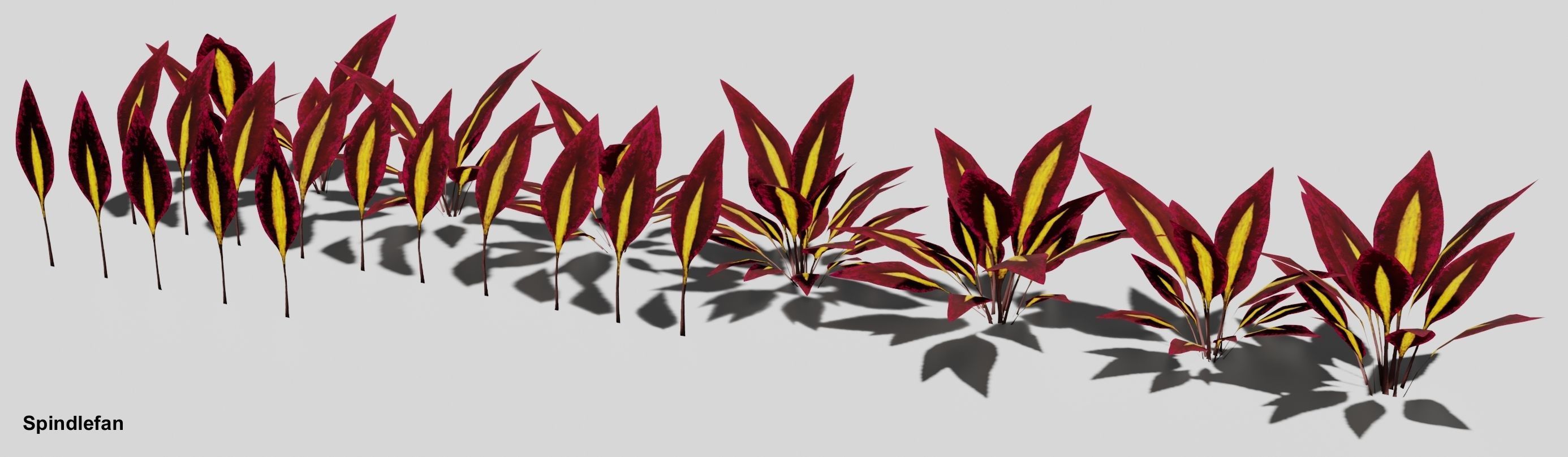 Glowing alien herbs 6 Low-poly 3D model_9