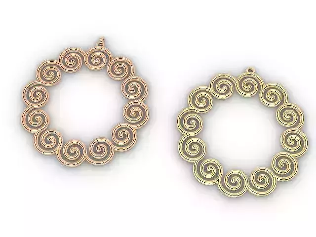 spiral earrings stl verified
