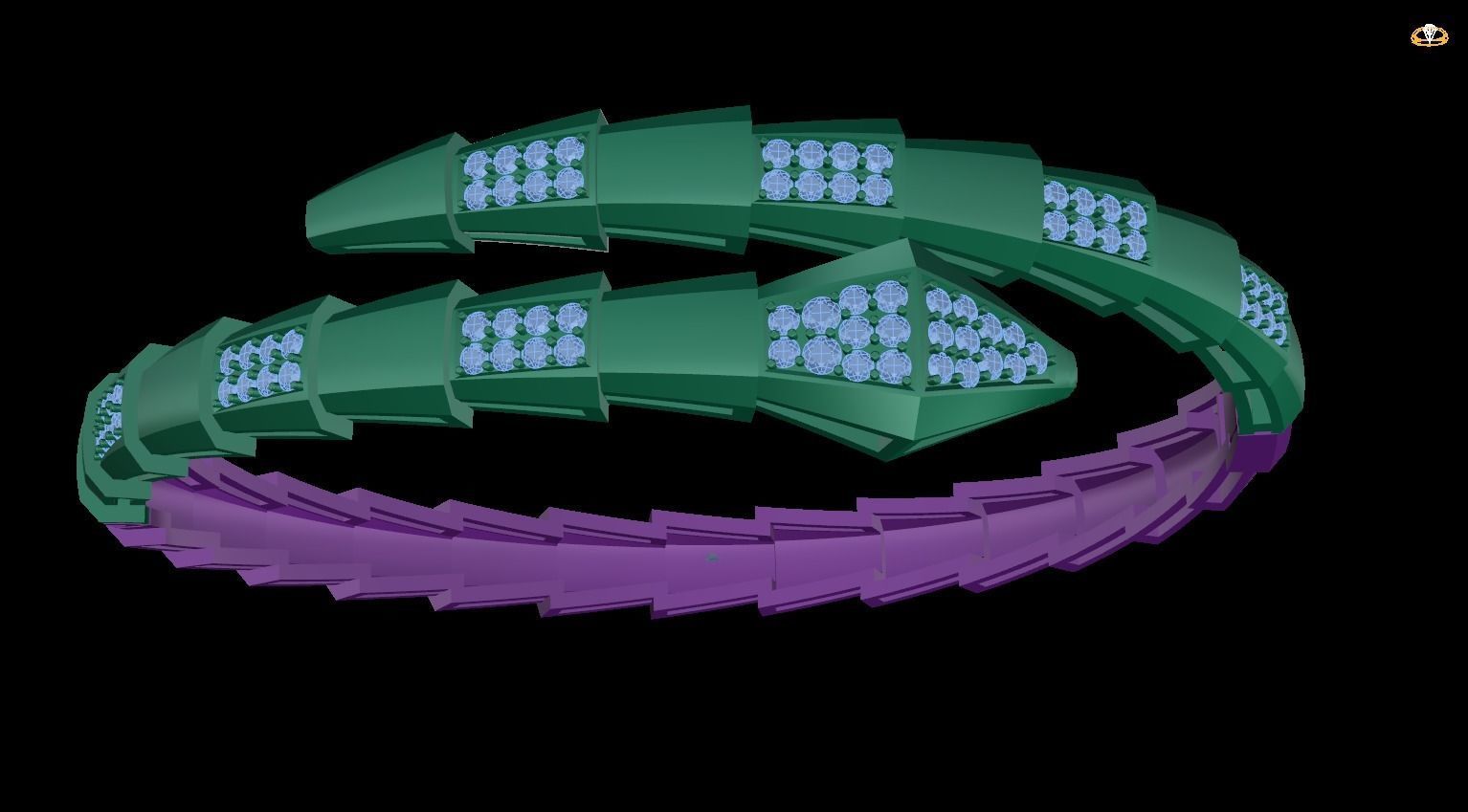 bracelet 3D print model_1