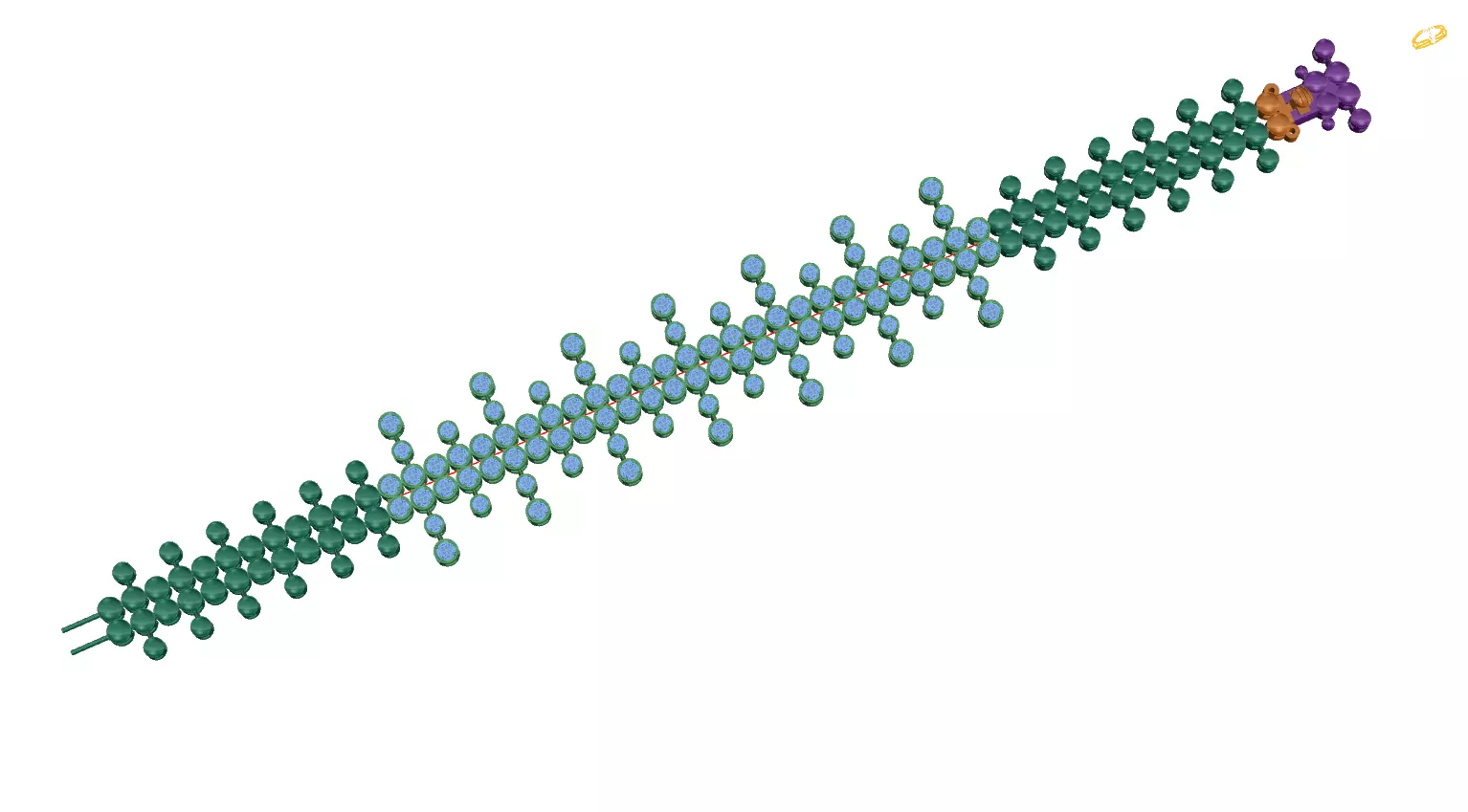 bracelet string of dots 3D print model_0