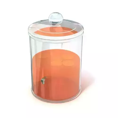 Plastic Liquid Container 3D model