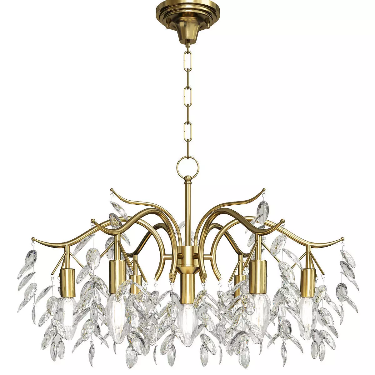 Branches Suspended Lighting Low-poly 3D model