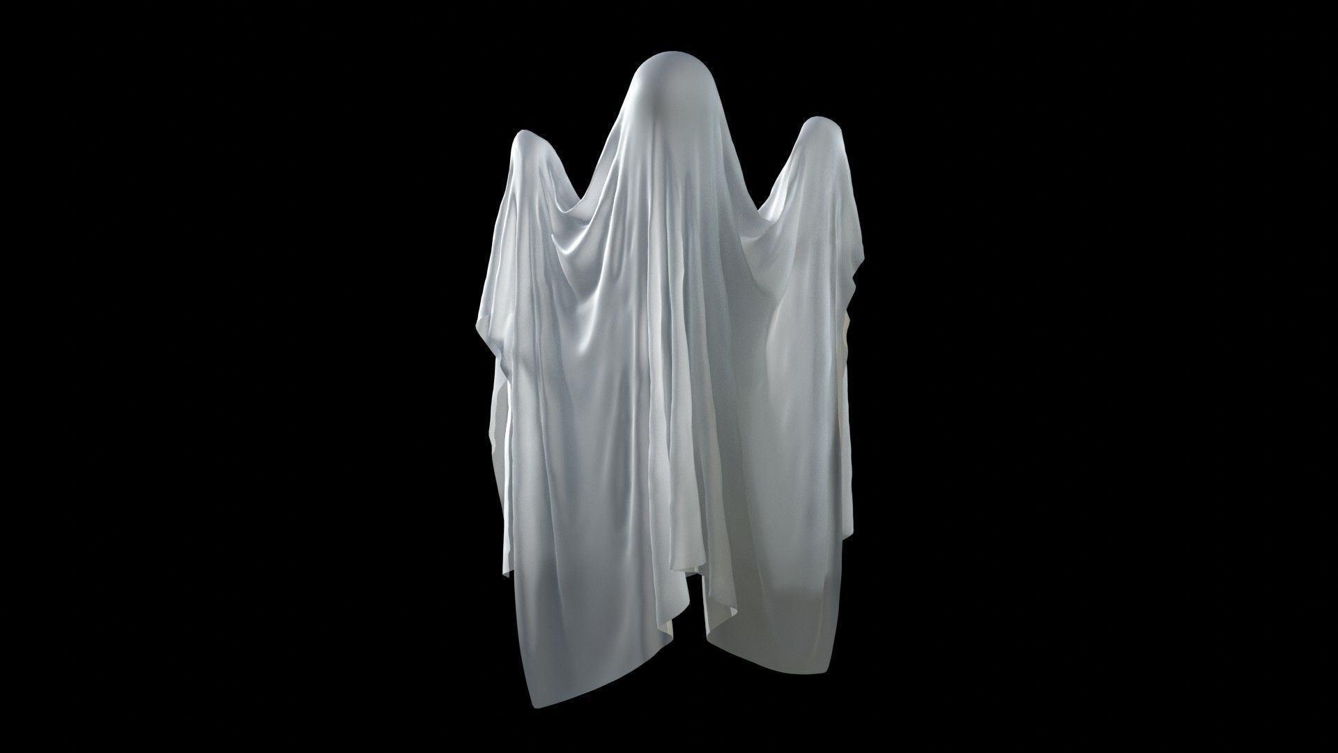 High Poly Ghost Model 3D model_2