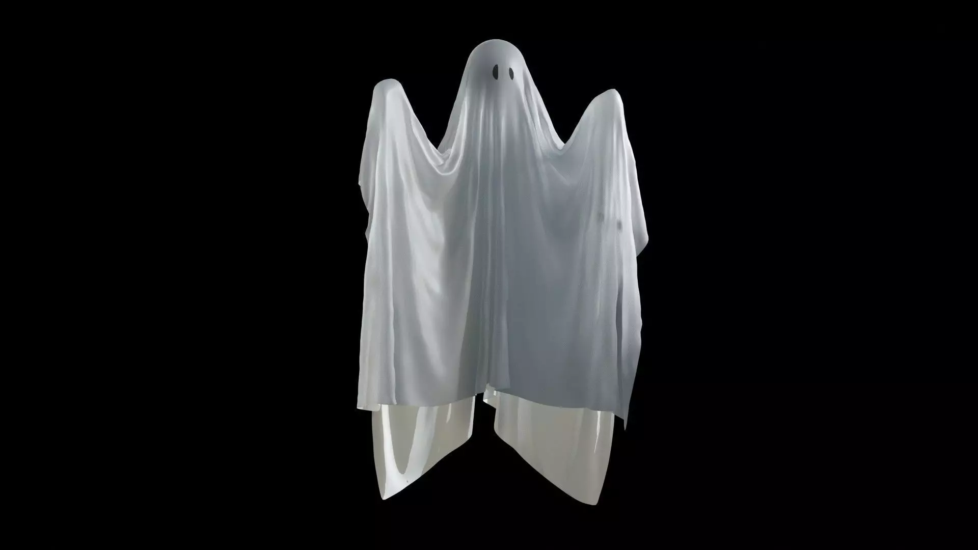 High Poly Ghost Model 3D model_0