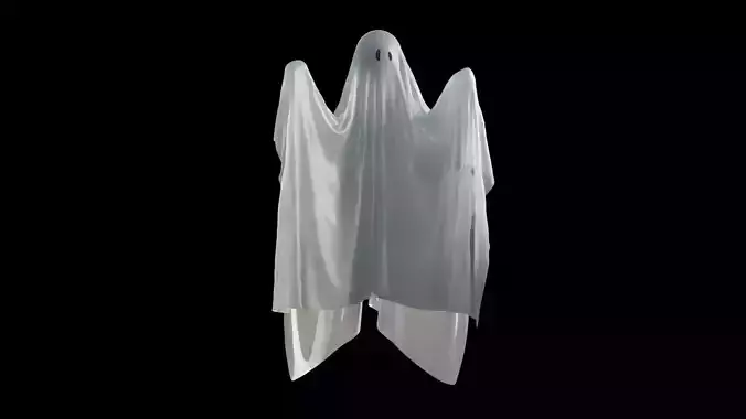 High Poly Ghost Model 3D model