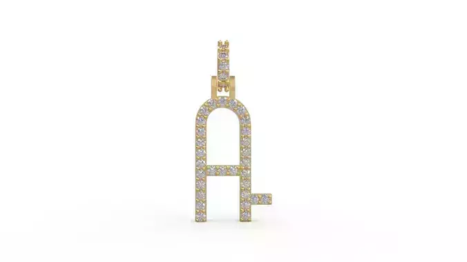 Initial Letters Pendant A 3D print model
