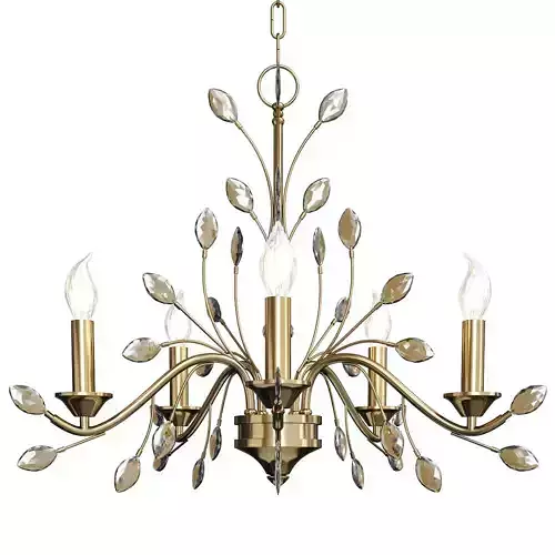 Branches Pendant Lighting Fixture Rustic Low-poly 3D model