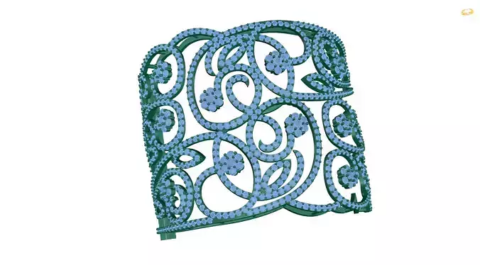 bracelet cuff with diamonds