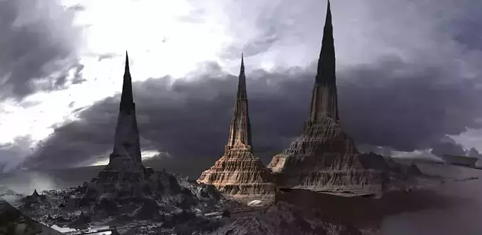 Spiked Epic mountains