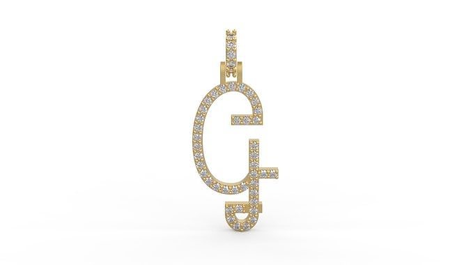 Initial Letters Pendant G 3D print model