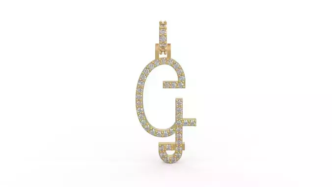 Initial Letters Pendant G 3D print model