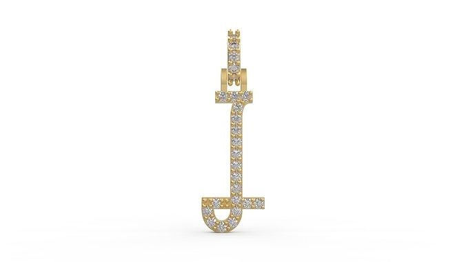 Initial Letters Pendant I 3D print model