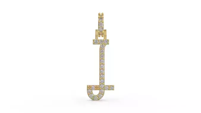 Initial Letters Pendant I 3D print model