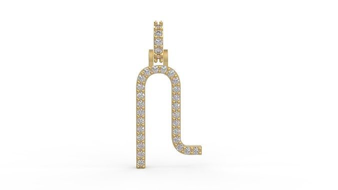 Initial Letters Pendant N 3D print model