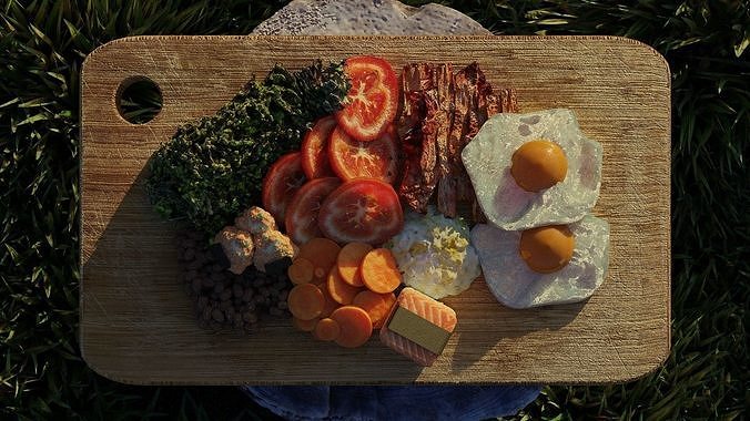 Food Platter Free 3D model