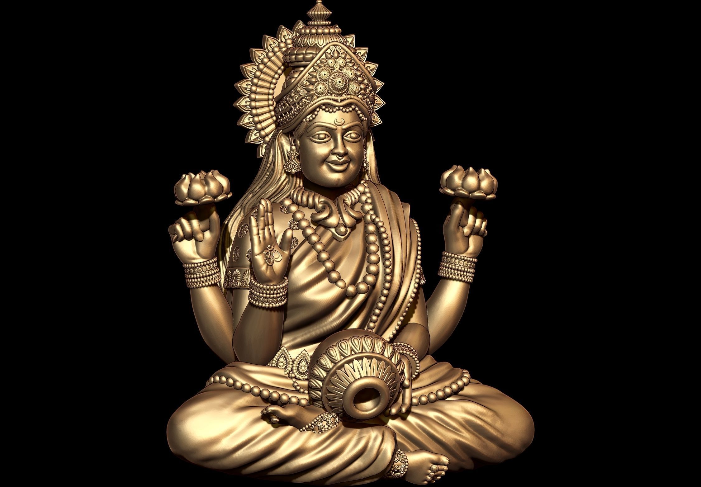 Laxmi Ji Model 03 3D print model_1