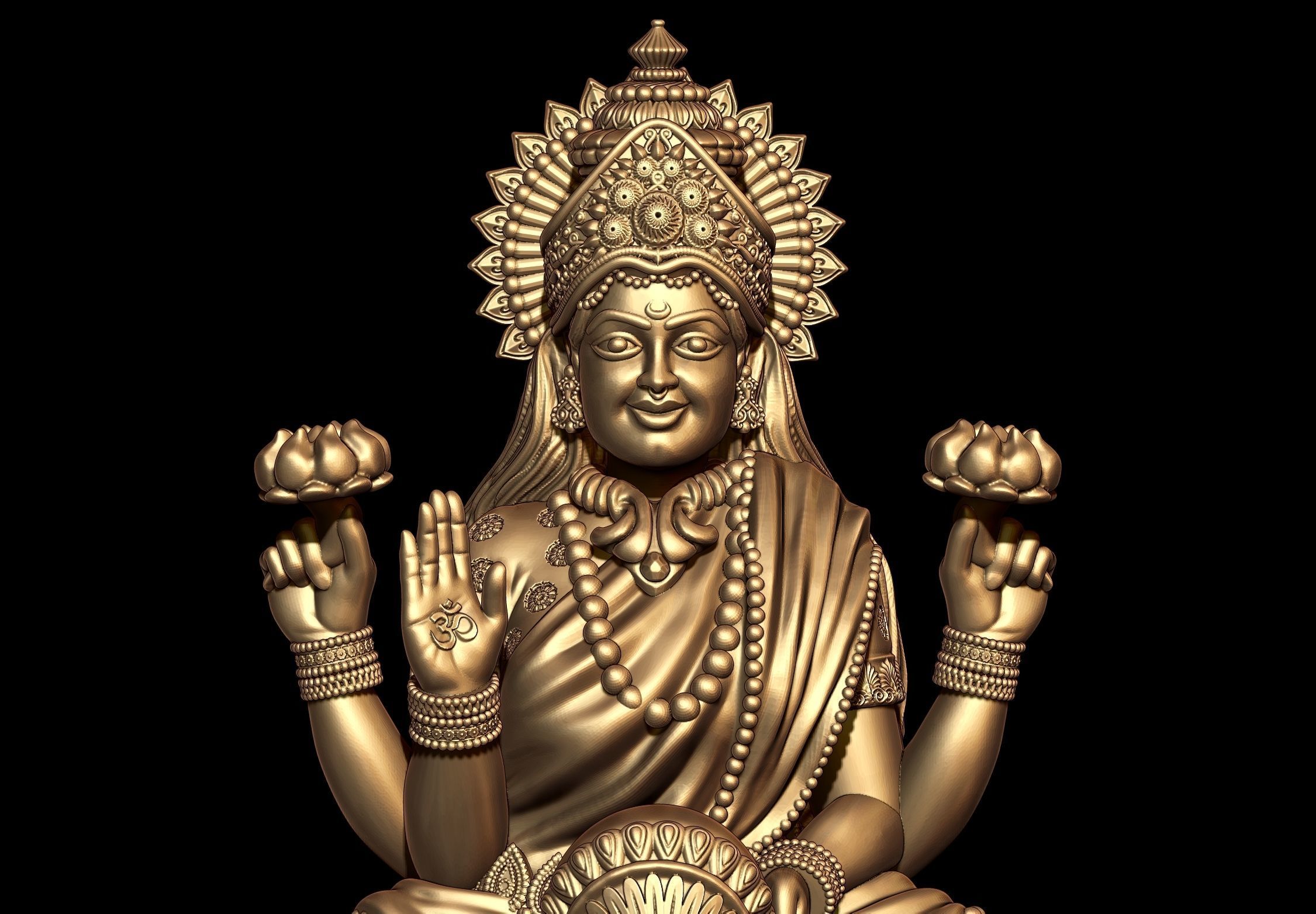 Laxmi Ji Model 03 3D print model_4