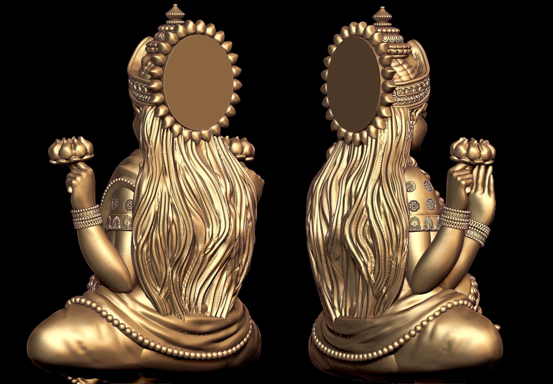 Laxmi Ji Model 03 3D print model_5