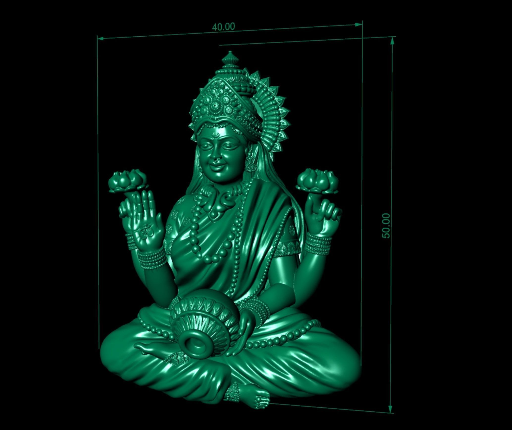 Laxmi Ji Model 03 3D print model_6