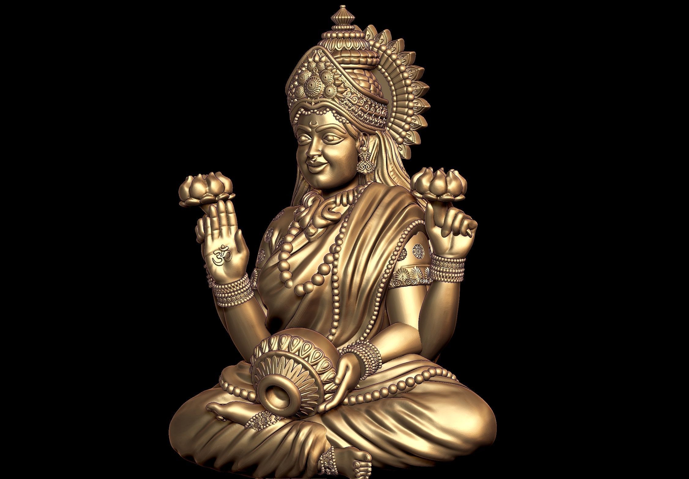 Laxmi Ji Model 03 3D print model_3