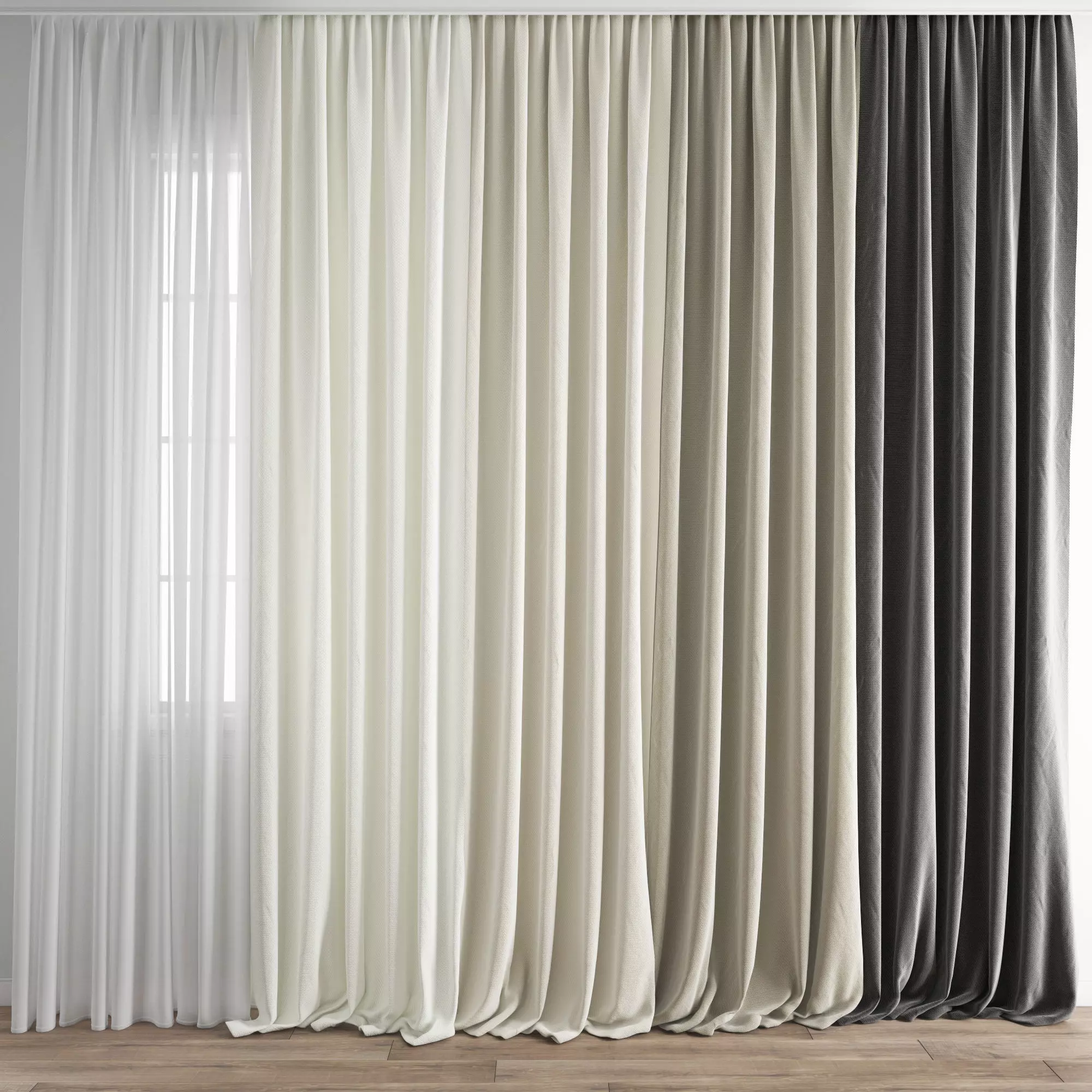 Curtain 284 3D model_0