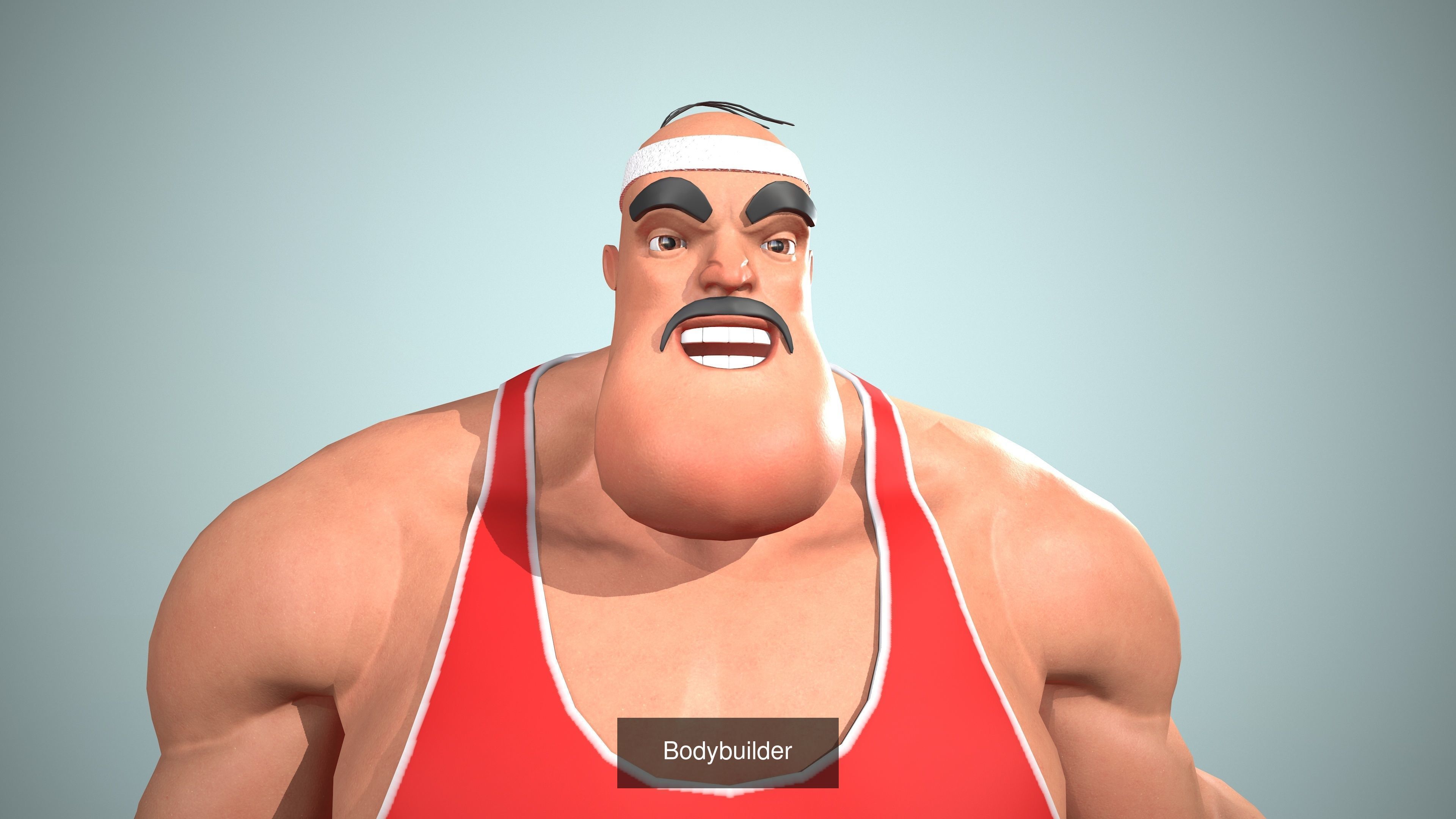 Strong man Pack 3D Model Collection_2