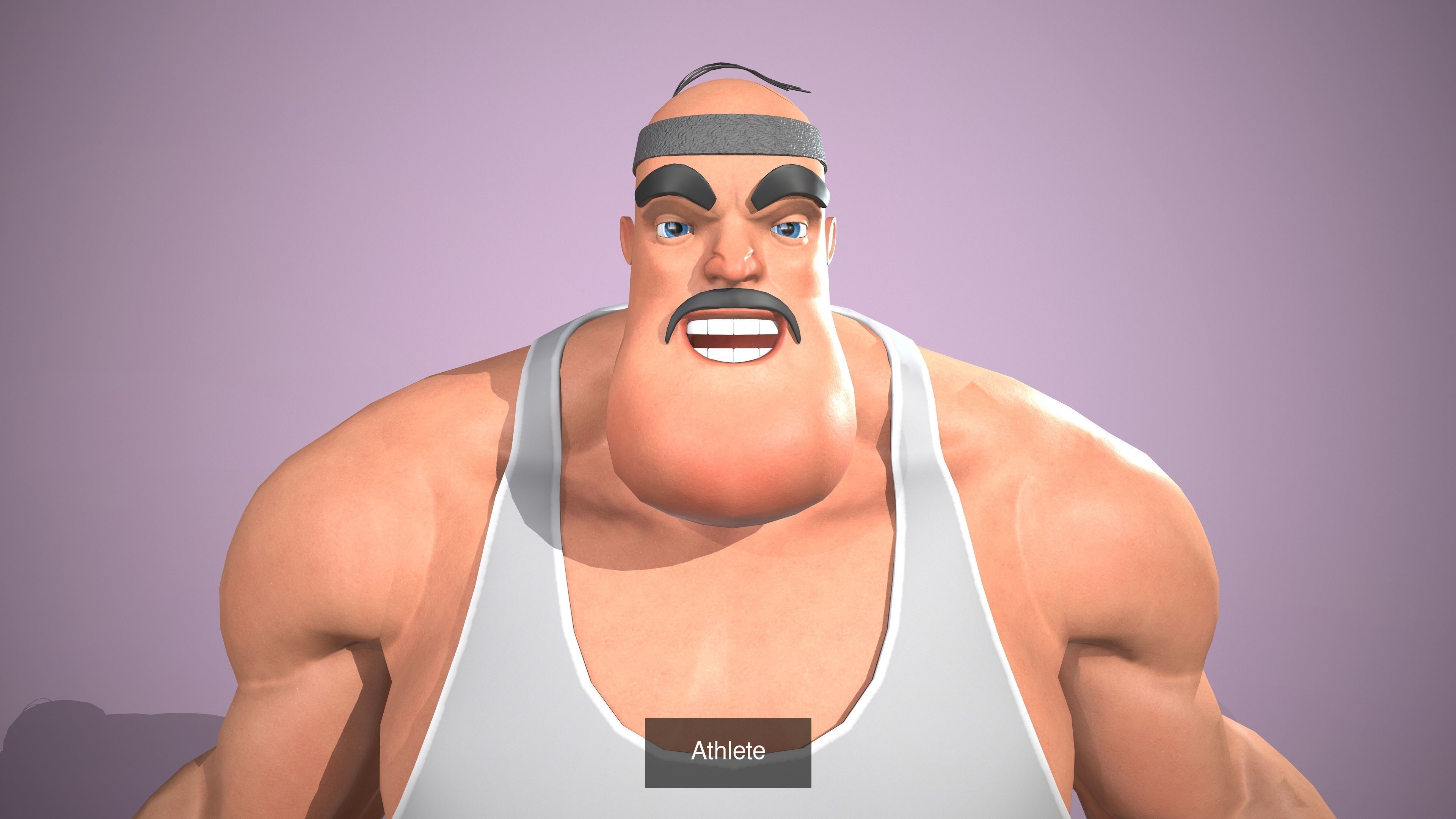 Strong man Pack 3D Model Collection_4