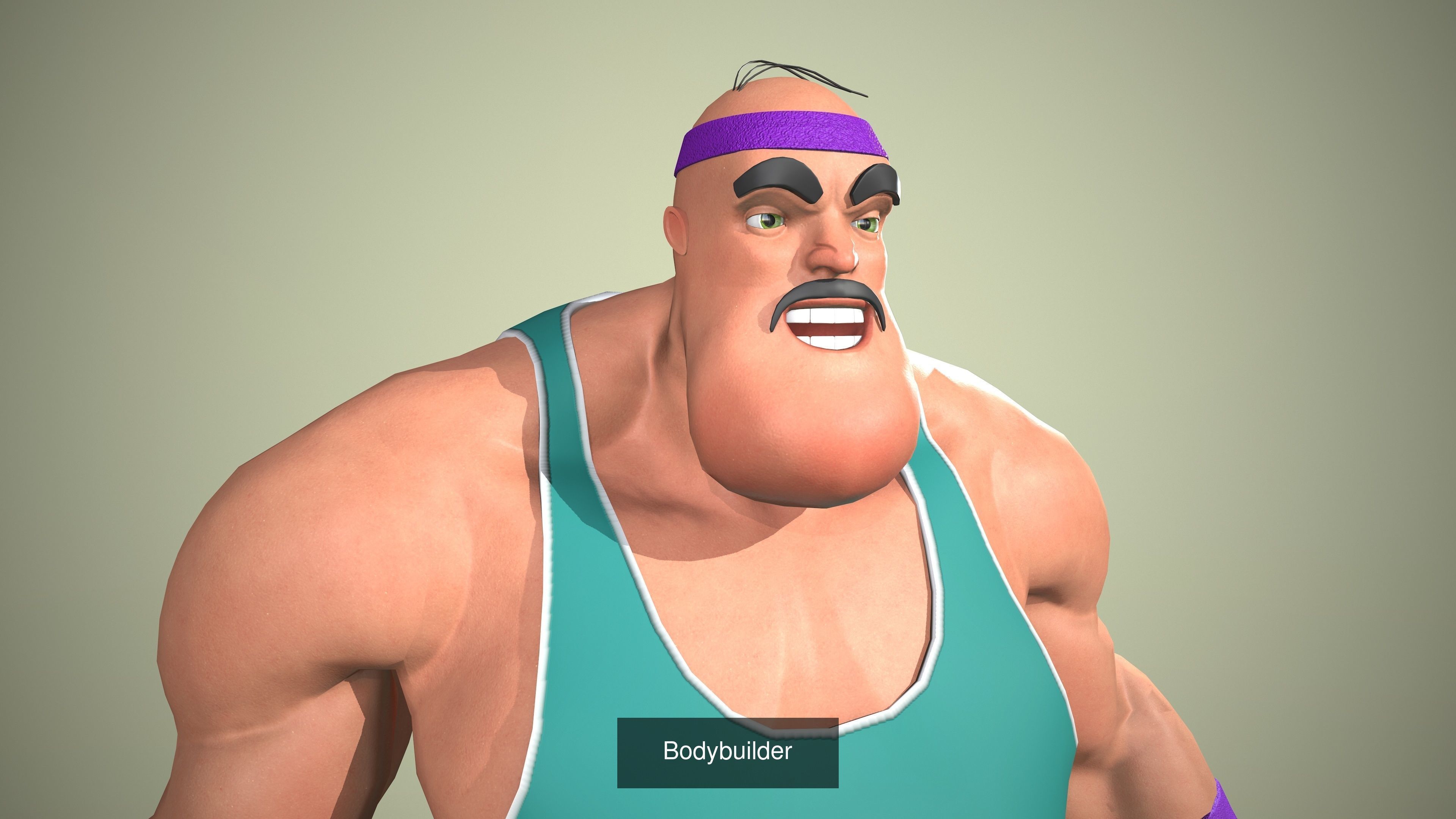 Strong man Pack 3D Model Collection_3